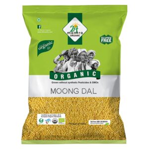 24 Mantra Organic Unpolished Moong Dal 