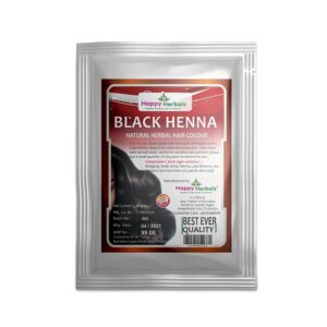 Happy Herbals Black Henna Natural Herbal Hair Color
