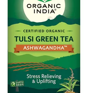 Organic India Tulsi Green Tea Ashwagandha